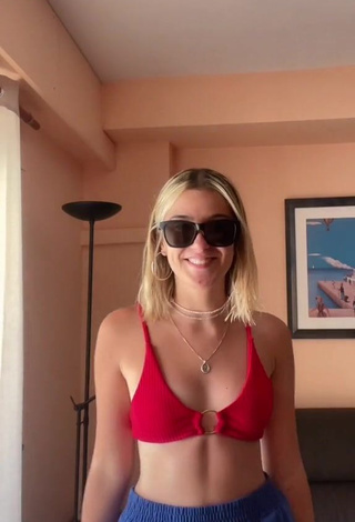 1. Hot Mar Rubio in Red Bikini Top