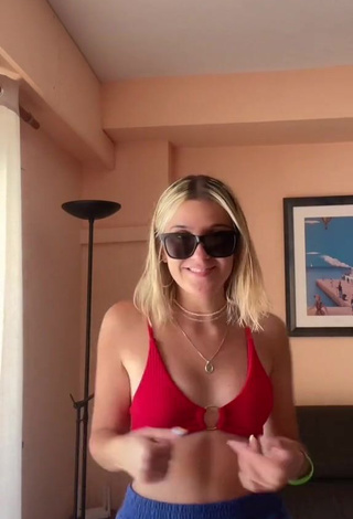 Hot Mar Rubio in Red Bikini Top