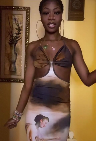 Hot Maya Ezunu in Dress