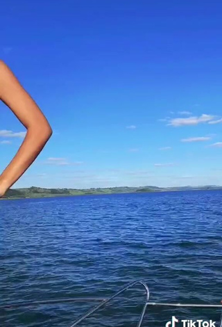 4. Hot Raffaela Souza Shows Butt on a Boat