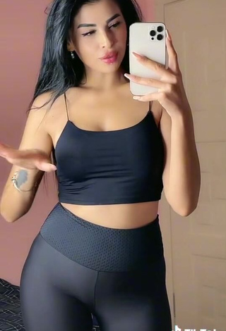 3. Hot Zekiye in Black Leggings