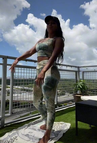 3. Cute Candice Shows Butt on the Balcony