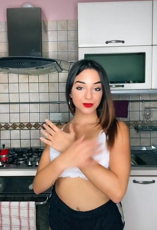 Erotic Cora & Marilù Shows Cleavage in Crop Top