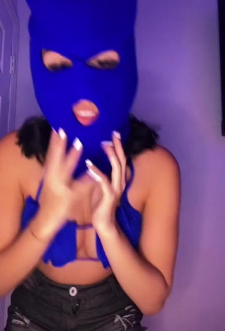 1. Sexy Jennifer Garcia Shows Cleavage in Blue Bikini Top