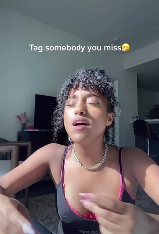 Sweet Kyla Imani Shows Cleavage