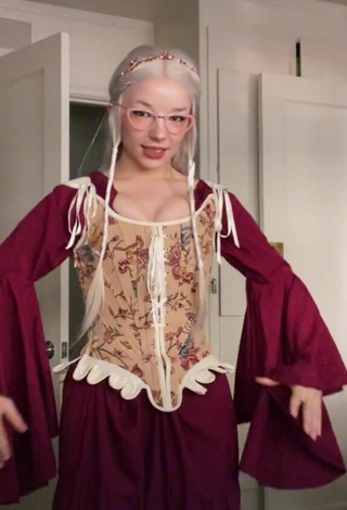 Hot Ken Shows Cleavage in Corset