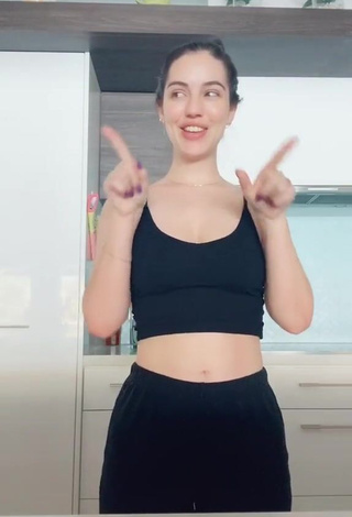 1. Hot Adelaide Kane Shows Cleavage in Black Crop Top