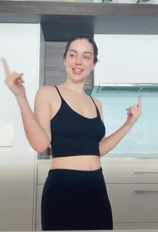 3. Hot Adelaide Kane Shows Cleavage in Black Crop Top