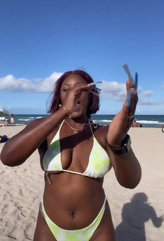 3. Fine Skaibeauty Shows Cleavage in Sweet Bikini at the Beach and Bouncing Tits