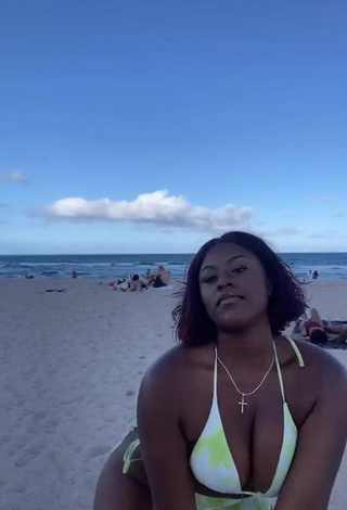 3. Skaibeauty Looks Sweetie in Bikini at the Beach and Bouncing Boobs