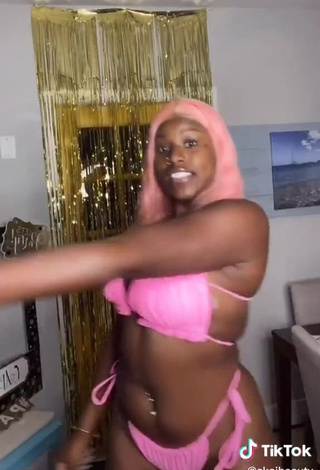 4. Skaibeauty Looks Alluring in Pink Bikini and Bouncing Tits