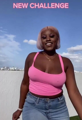 1. Sweetie Skaibeauty Shows Nipples without Brassiere and Bouncing Breasts