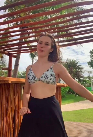 3. Sexy Caroline Cazarine Shows Cleavage in Bikini Top