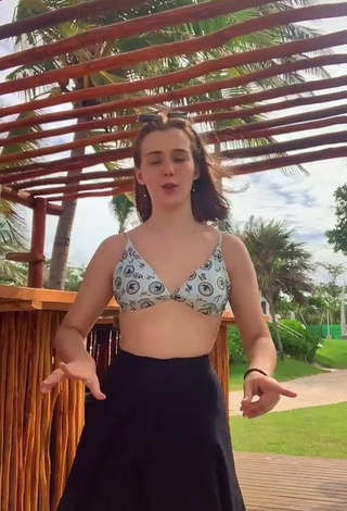 4. Sexy Caroline Cazarine Shows Cleavage in Bikini Top