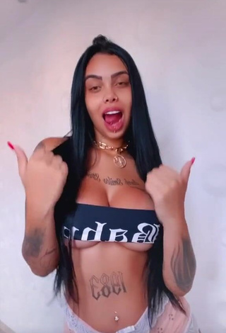 Sexy Nathi Rodrigues in Crop Top and Bouncing Big Breasts (Underboob)