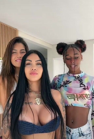 Erotic Nathi Rodrigues Shows Cleavage and Bouncing Big Boobs