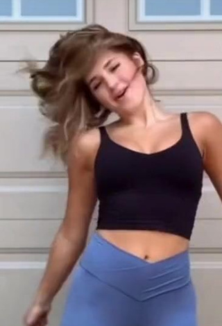 1. Sexy Emerson Rock Shows Cleavage in Black Crop Top and Bouncing Tits