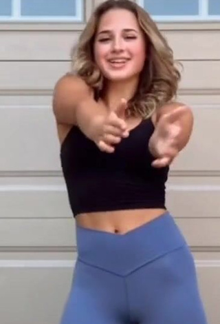 4. Sexy Emerson Rock Shows Cleavage in Black Crop Top and Bouncing Tits