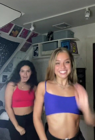 Hot Grace Bressner Shows Cleavage in Crop Top