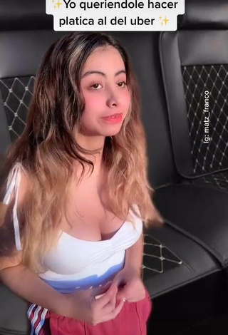 Cute Matz Franco Shows Cleavage and Bouncing Boobs