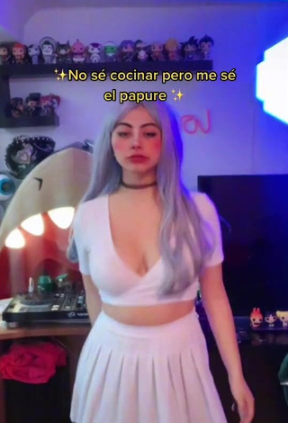 Magnificent Matz Franco Shows Cleavage in White Crop Top and Bouncing Tits