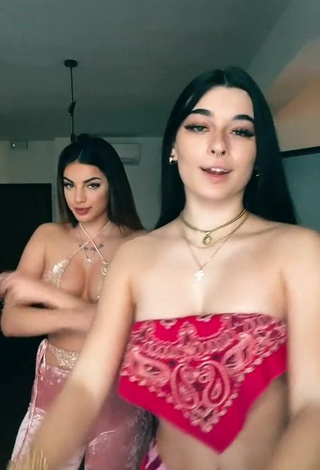 Amazing Sofia Crisafulli Shows Cleavage and Bouncing Boobs