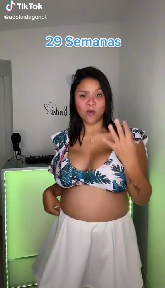Erotic Adelaida Tassoni Shows Cleavage in Bikini Top and Bouncing Big Boobs (Underboob)