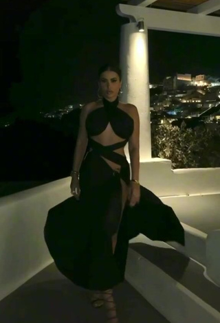 1. Hot Amra Olevic in Black Dress