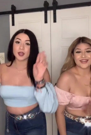 1. Sexy Brissa Murillo Shows Cleavage in Tube Top and Bouncing Breasts