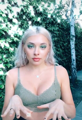 1. Sexy Bella Martinez Shows Cleavage in Green Bra and Bouncing Tits