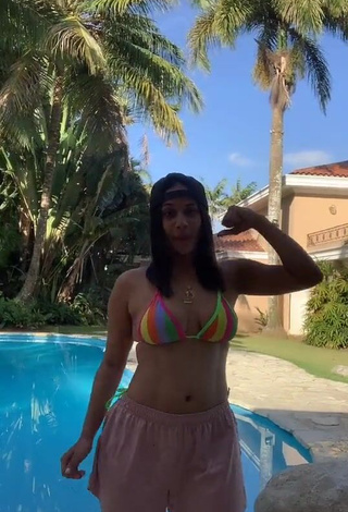 1. Hot Camila Mejia Shows Cleavage in Bikini Top and Bouncing Tits