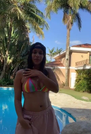 4. Hot Camila Mejia Shows Cleavage in Bikini Top and Bouncing Tits