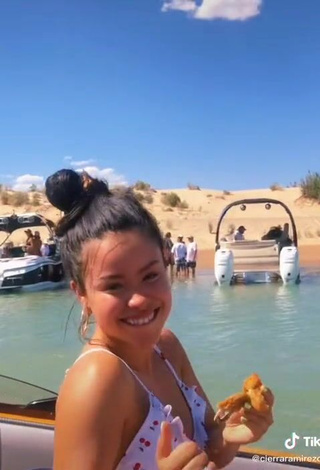 4. Hot Cierra Ramirez Shows Cleavage in Bikini