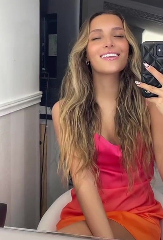 4. Sexy Corinne Pino Shows Cleavage in Dress