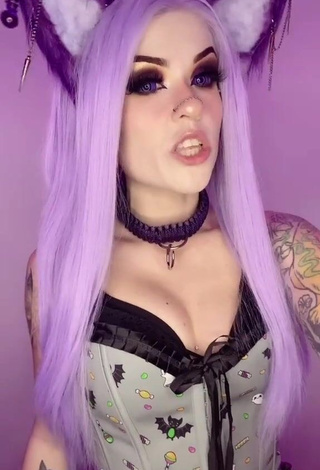 1. Sexy Holofox Shows Cleavage in Corset