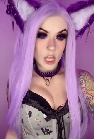 4. Sexy Holofox Shows Cleavage in Corset