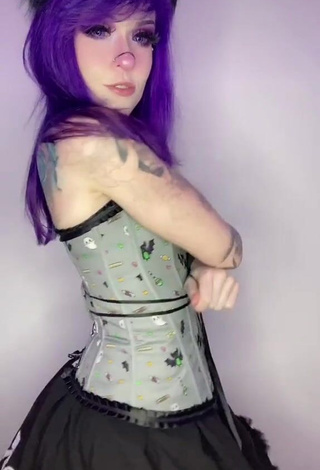 4. Hot Holofox Shows Cleavage in Corset