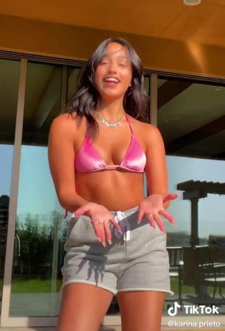 4. Beautiful Karina Prieto Shows Cleavage in Sexy Bikini Top and Bouncing Tits