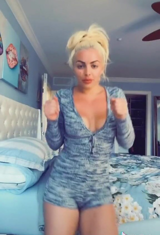 3. Hot Mandy Rose Shows Cleavage in Bodysuit