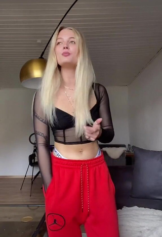 4. Hot Georgia Cavallo in Black Crop Top