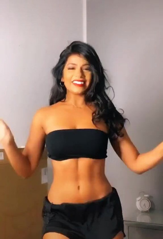 Sexy Sabrine Khan in Black Tube Top