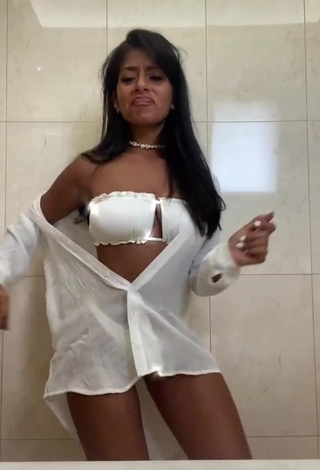 Hot Sabrine Khan in White Bikini