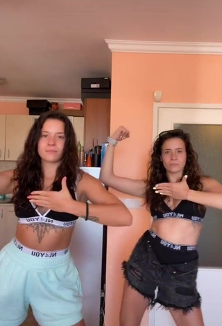 3. Sexy Suzie & Reni in Sport Bra and Bouncing Boobs