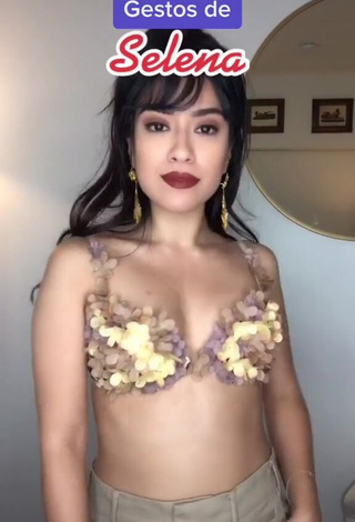 Violeta Shows Cleavage in Sexy Bra