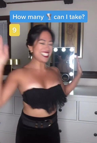 3. Sexy Violeta in Black Bikini Top