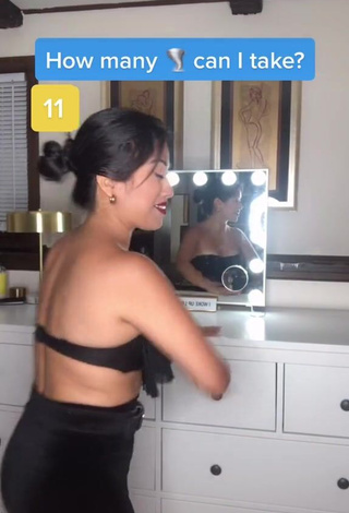 4. Sexy Violeta in Black Bikini Top