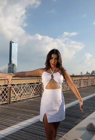 1. Hot Anahí in White Dress