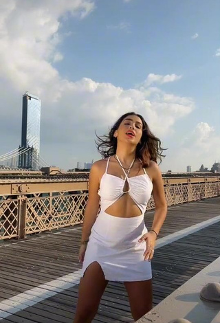 Hot Anahí in White Dress