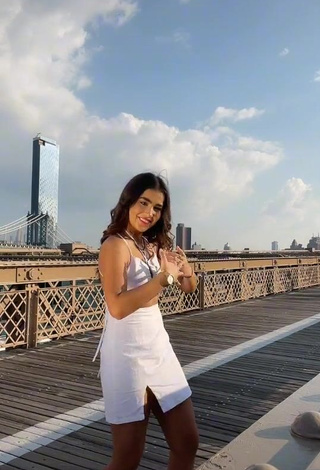 3. Hot Anahí in White Dress