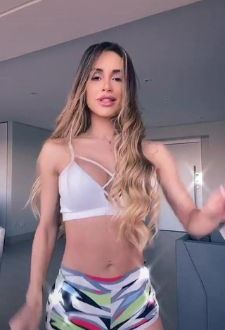 Cute Késia Muniz de Oliveira in White Sport Bra